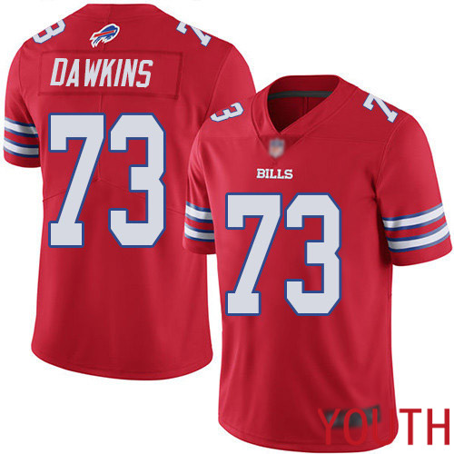 Youth Buffalo Bills #73 Dion Dawkins Limited Red Rush Vapor Untouchable NFL Jersey